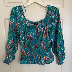 Tropical Floral Women's Blouse